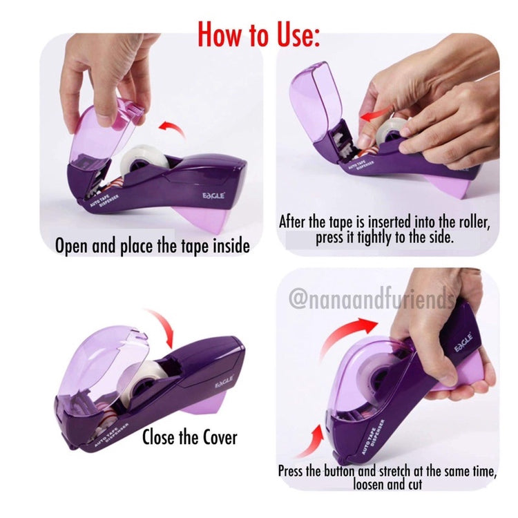 πΈπ¬ Automatic Hand Held Small Tape Dispenser 1PC nanapaperstudio