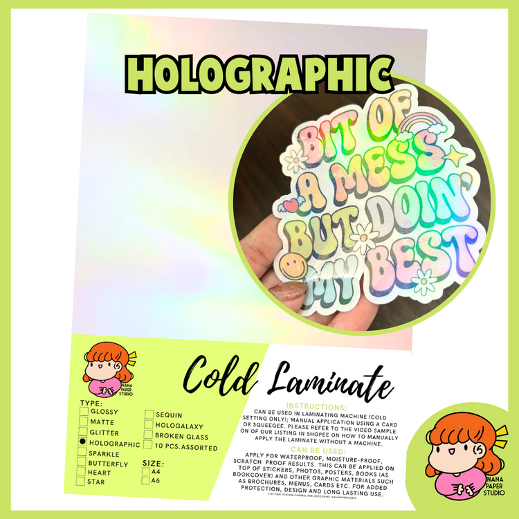 πΈπ¬ A6 Cold Laminate Photo Top Film FREE Normal Mail Toploader