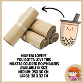 🇸🇬 Milktea Colored Polymailer Courier Bags