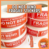 🇸🇬 Fragile Do Not Bend Stickers Packaging Roll nanapaperstudio