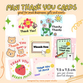 πΈπ¬ Mini Thank You Cards Fun Modern Cute Teacher Appreciation Designs 1 PC