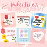 πΈπ¬ Valentine's Day Mini Cards Greeting Gift Card nana paper studio