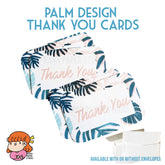 πΈπ¬ 45pcs Tropical Themed Thank You Cards - ζθ°’ε‘ nanapaperstudio