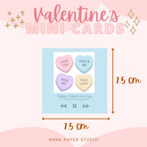 πΈπ¬ Valentine's Day Mini Cards Greeting Gift Card nana paper studio