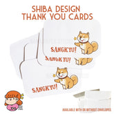 πΈπ¬ 45pcs ζθ°’ε‘ Shiba Thank You Cards ζθ°’ε‘ 45pcs nanapaperstudio
