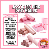 🇸🇬CLEARANCE SALE Pastel Pink Rose Gold Polymailers FREE N.MAIL Courier Mailing Bags Thick Waterproof nana paper studio