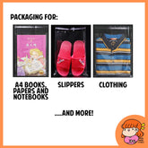 A4 Tshirt Clothing OPP Transparent Plastic with Adhesive Packaging