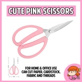 πΈπ¬ Cute Pink Scissors for Paper Cardstock Art Card Fabric Thread