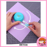 πΈπ¬ Round Circle Paper Cutter Trimmer Portable Handy Extra Blades 1PC