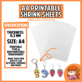 πΈπ¬ Printable Shrinky Shrink Sheets Film Paper 1 PC