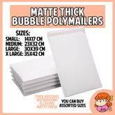 🇸🇬 Thick Bubble Polymailers Matte White Mailers Courier Bags Envelopes