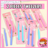 πΈπ¬ 2 Pieces Tweezers for Scrapbooking Cold Laminate Toploader Stickers