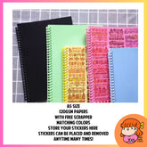 πΈπ¬ A5 Blank Sticker Book Album Collection for Stickers Storage Collection 40 Pages Nana Paper Studio