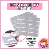 πΈπ¬ DIY Scratch Off Sticker Labels for Lucky Draw Card Greeting Card Surprise Gift Nana Paper Studio