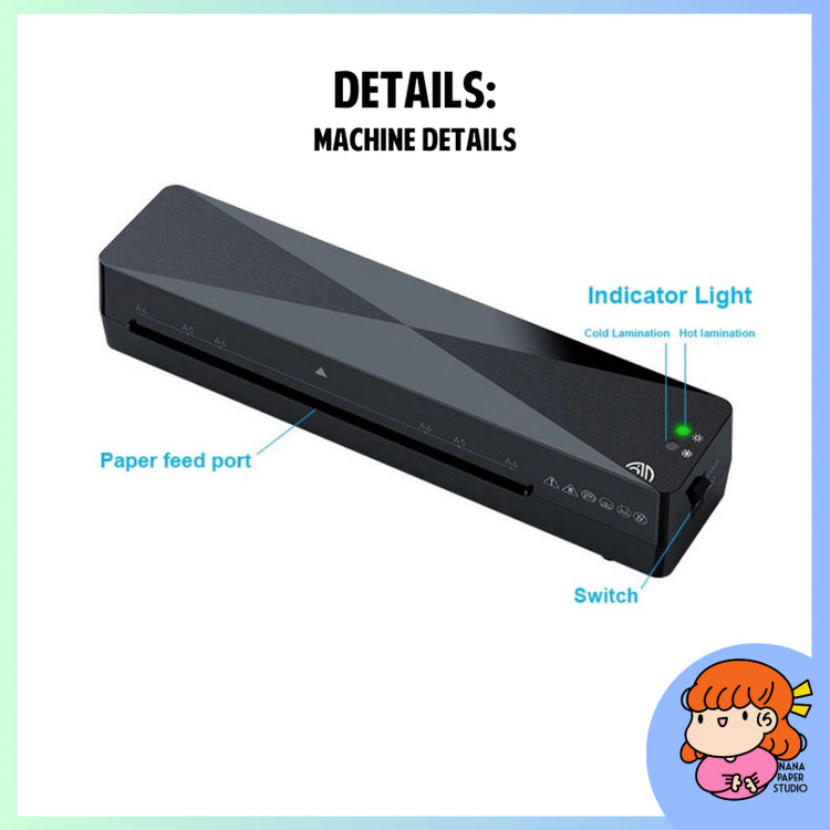 ๐ธ๐ฌ A4 Lamintor Laminating Machine Hot and Cold for Home Office Projects Nana Paper Studio