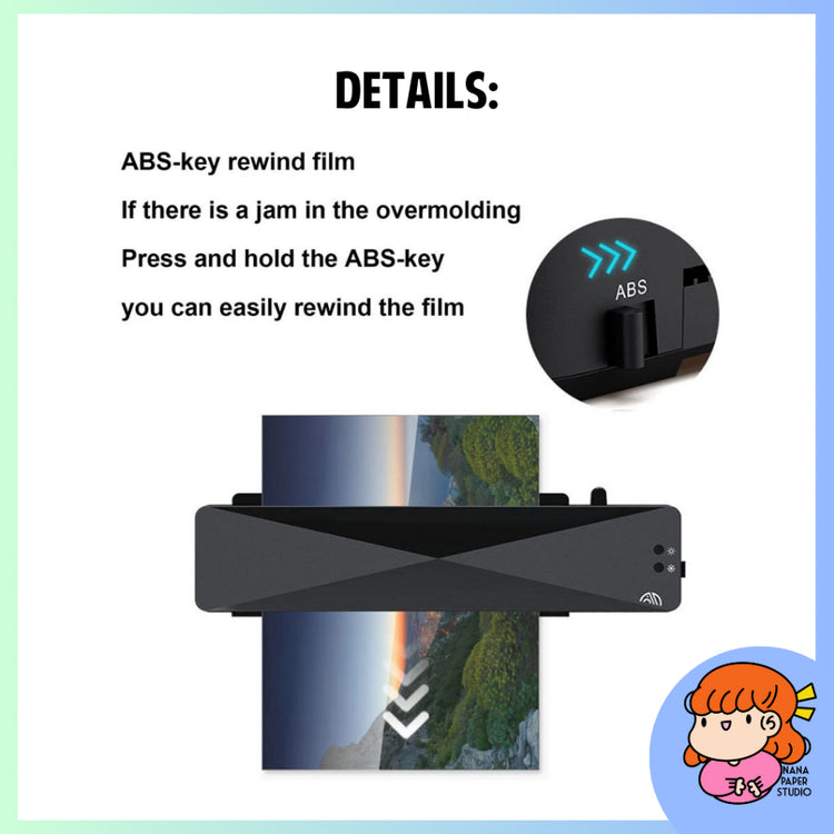 ๐ธ๐ฌ A4 Lamintor Laminating Machine Hot and Cold for Home Office Projects Nana Paper Studio