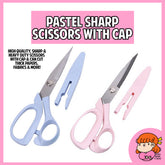 πΈπ¬ Pastel Sharp Scissors with Cap for Paper Cardstock Felt Cloth Fabric Leather Nana Paper Studio