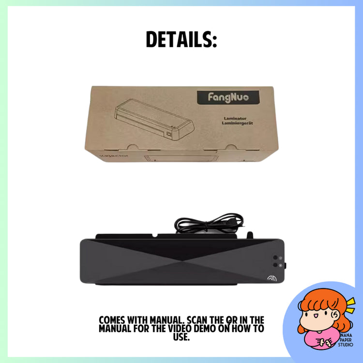 ๐ธ๐ฌ A4 Lamintor Laminating Machine Hot and Cold for Home Office Projects Nana Paper Studio