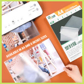 πΈπ¬ A4 6 Inches Hot Laminating Film Laminate Pouch for Machine Project Thick 50 Sheets