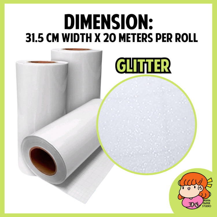 πΈπ¬ Cold Laminating Film Roll Photo Top Matte Glossy Glitter Transparent Sticker Protective Sheet Nana Paper Studio