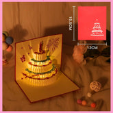πΈπ¬ 3D Singing Light Birthday Greeting Card with Envelope