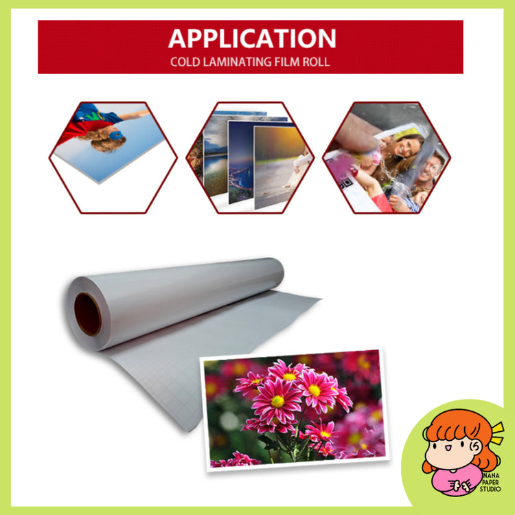 πΈπ¬ Cold Laminating Film Roll Photo Top Matte Glossy Glitter Transparent Sticker Protective Sheet Nana Paper Studio