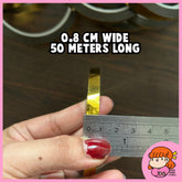 πΈπ¬ Gold Tape Adhesive for Decorative Art Cookie Jar Snack Seal