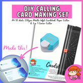 πΈπ¬ DIY Calling Card Making Set Bundle - Make Your Own Business Card
