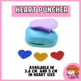 πΈπ¬ Heart Puncher for Paper Cardstock Foam - Small Big 1PC