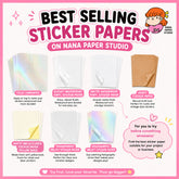 Ultimate Sticker Paper Pack Bundle - Nana Paper Studio for A4 Inkjet Printers