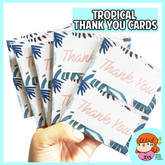 πΈπ¬ 45pcs Tropical Themed Thank You Cards - ζθ°’ε‘ nanapaperstudio