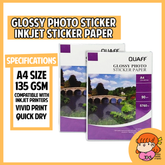 πΈπ¬ Glossy Inkjet Photo Sticker Paper Nana Paper Studio