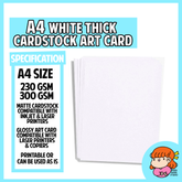 πΈπ¬ 180/230/300 GSM A4 Thick Cardstock Art Card Nana Paper Studio