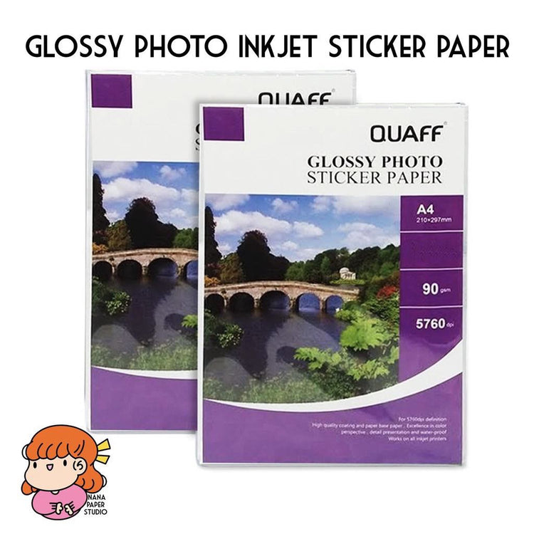 🇸🇬 Glossy Inkjet Photo Sticker Paper Nana Paper Studio