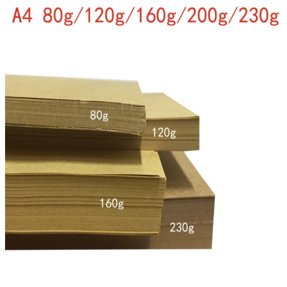 🇸🇬 A4 Kraft Brown Thick Cardstock Paper