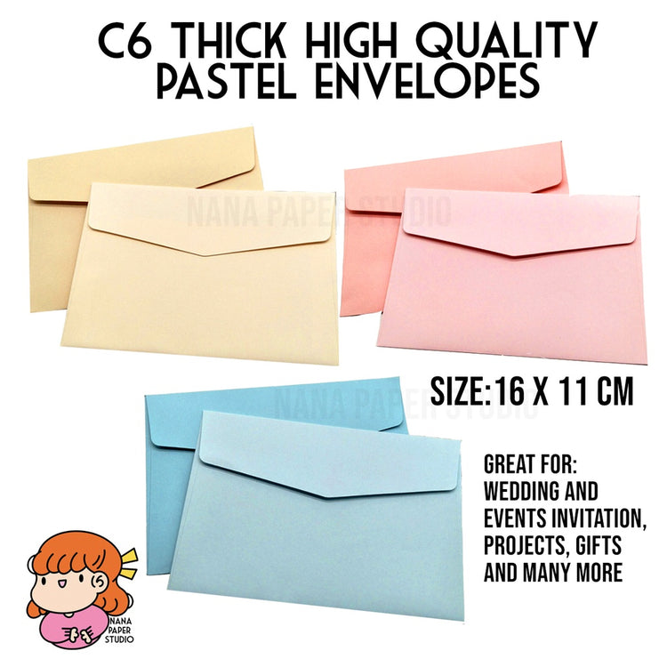 🇸🇬 C6 Thick High Quality Cardstock Envelopes