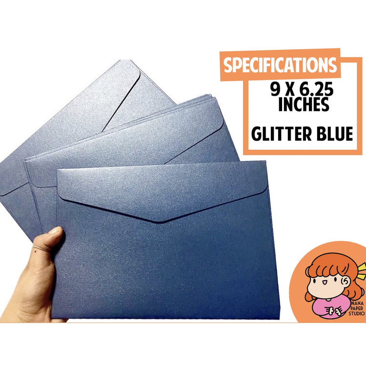 🇸🇬 Big Glitter High Quality Envelope for Occasion Invitation 1 PC nanapaperstudio