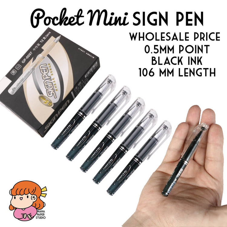 🇸🇬 Wholesale Pocket Mini Sign Pen Ballpen 1 PC