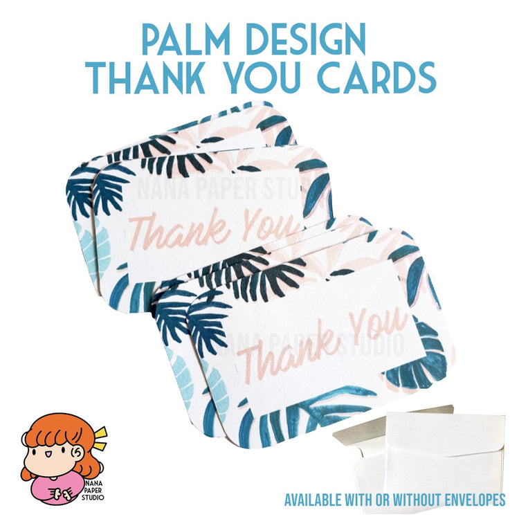 🇸🇬 45pcs Tropical Themed Thank You Cards - 感谢卡 nanapaperstudio