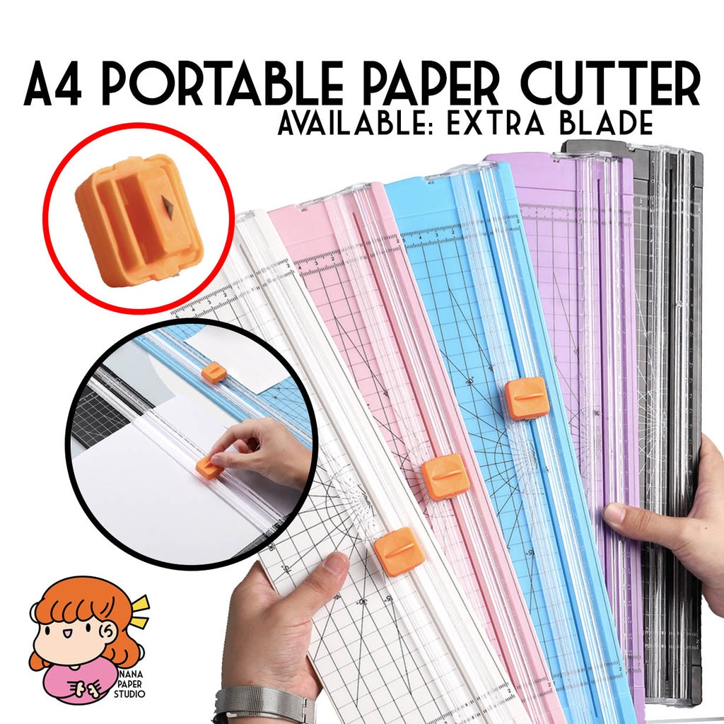 Paper Cutter Compact ๐ธ๐ฌ A4 Portable Paper Cutter Trimmer 1 PC