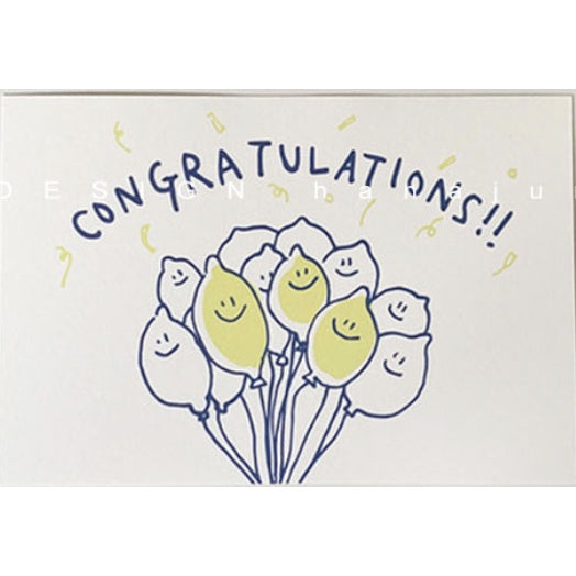 🇸🇬 Minimalist Happy Birthday Congrats Congratulations Postcard Greeting Card 1pc