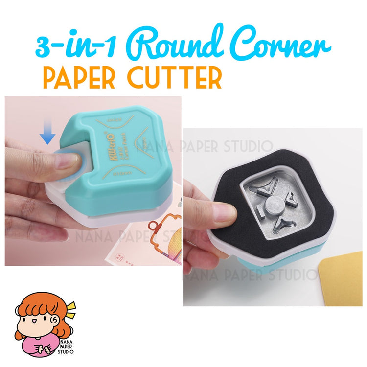 🇸🇬 3 in 1 Round Corner Paper Cutter 1 PC