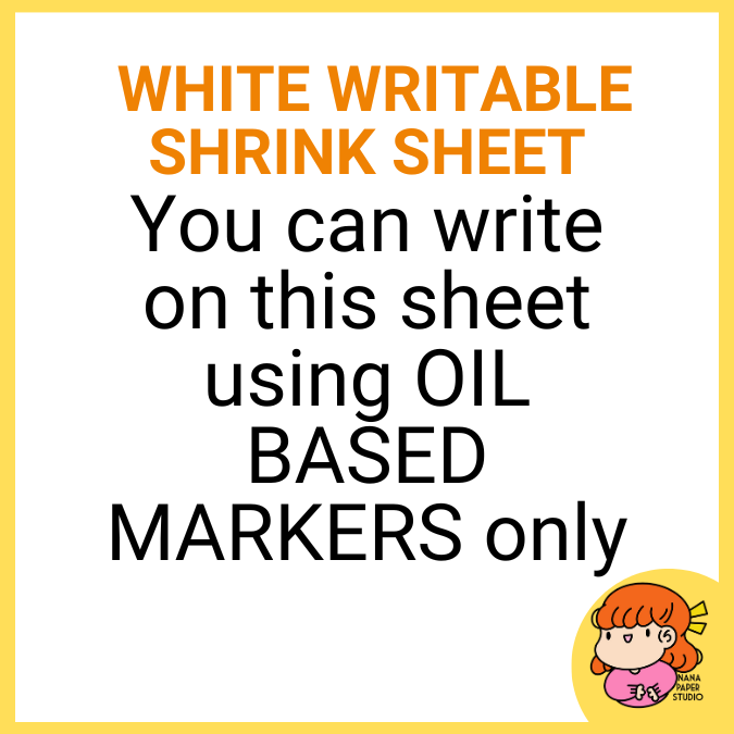 🇸🇬 Printable Shrinky Shrink Sheets Film Paper 1 PC