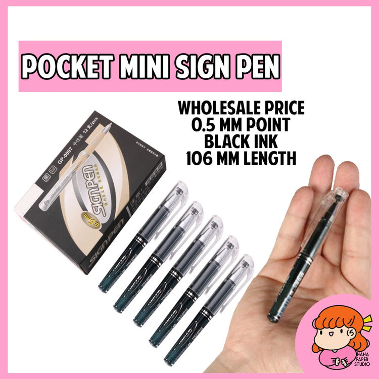 🇸🇬 Wholesale Pocket Mini Sign Pen Ballpen 1 PC