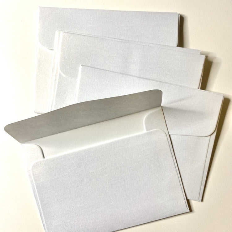 🇸🇬Mini Pearlescent Glitter Paper Envelopes for Small Cards Letters Invitations nanapaperstudio