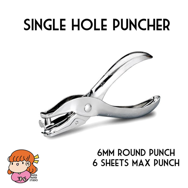 🇸🇬 Single Hole Puncher Metal 1 PC