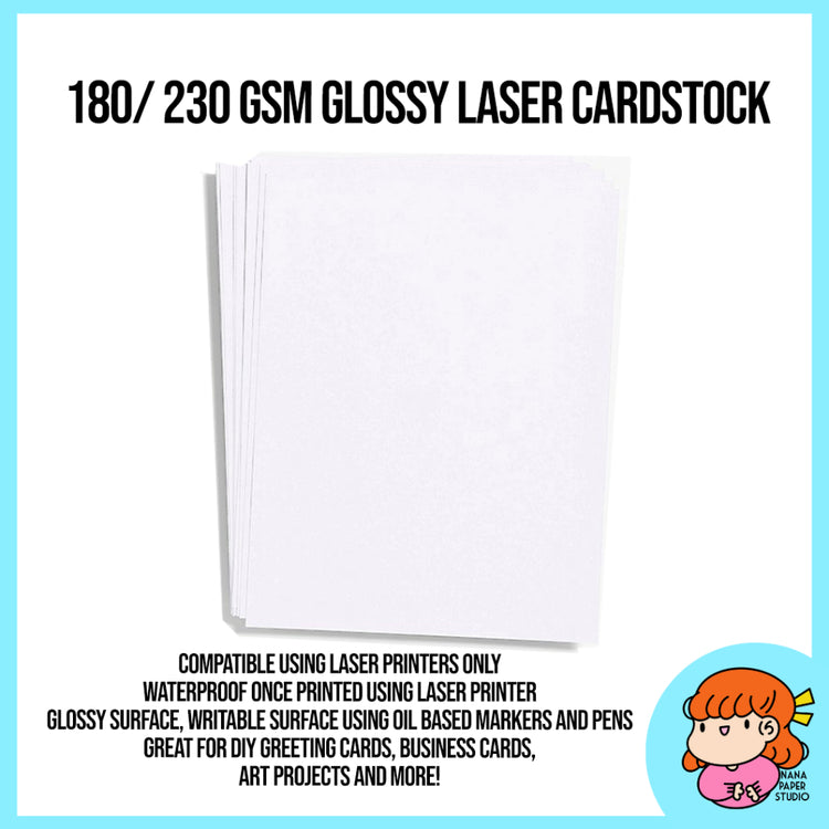 🇸🇬 WHOLESALE 180/230/300 GSM A4 Thick Cardstock Art Card White Plain Nana Paper Studio