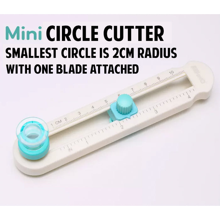 🇸🇬 Round Circle Paper Cutter Trimmer Portable Handy Extra Blades 1PC