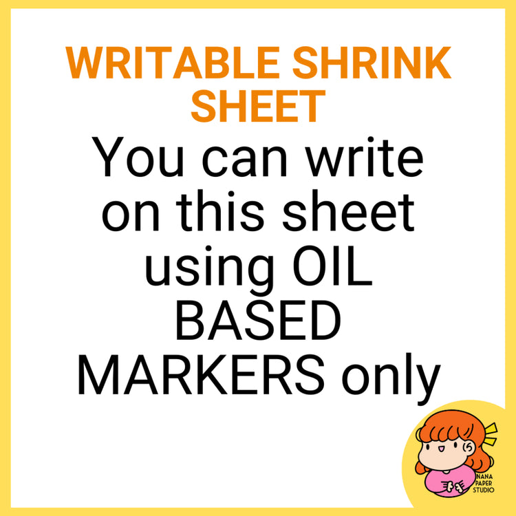 🇸🇬 Printable Shrinky Shrink Sheets Film Paper 1 PC