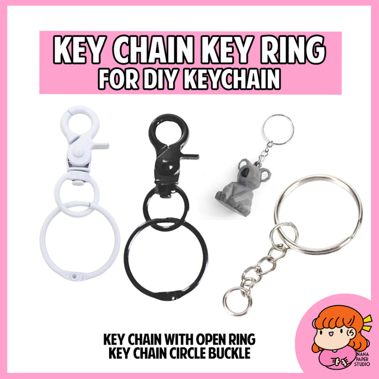 🇸🇬 Key Chain Split Key Rings for DIY Keychains Accessories Arts Crafts Jewelry Making 1 PC